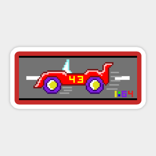 Pixel Race Car 1:64 Scale Sticker